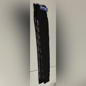 LOVE Rhinestone Black Leggings One Size Fits All NEW